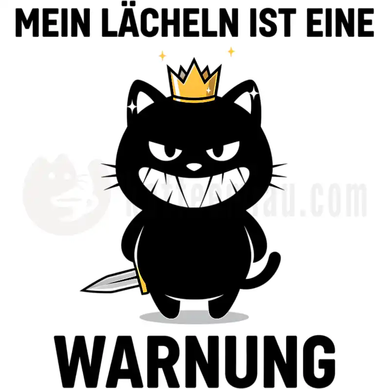 Mein Lächeln ist eine Warnung - Tasse
