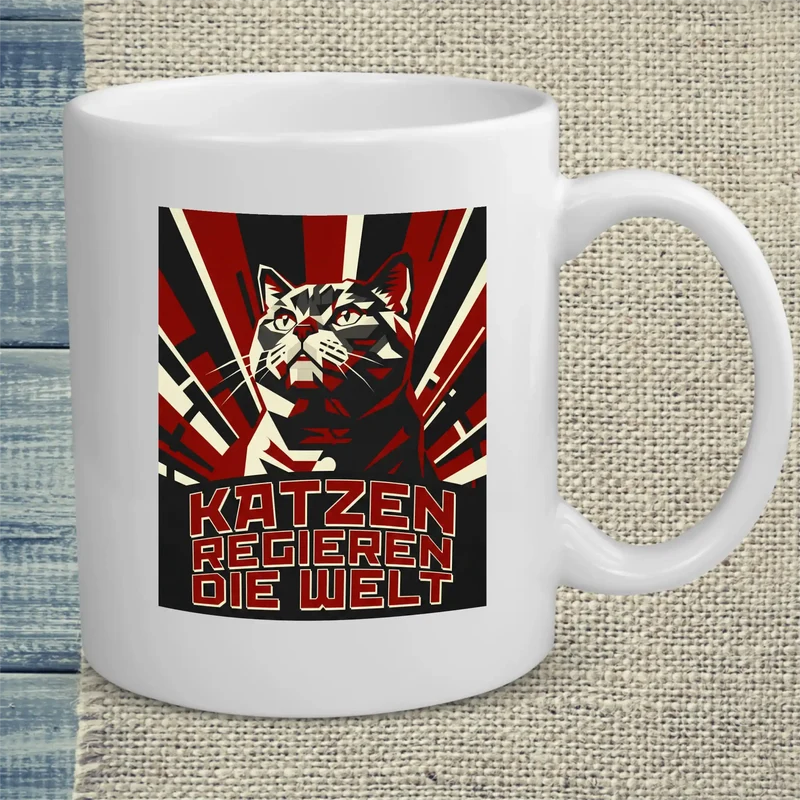 Katzen regieren die Welt - Tasse