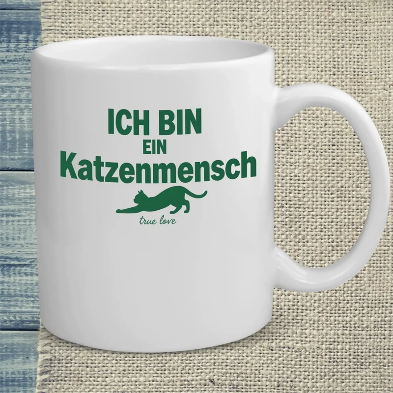 Ich bin ein Katzenmensch - Tasse