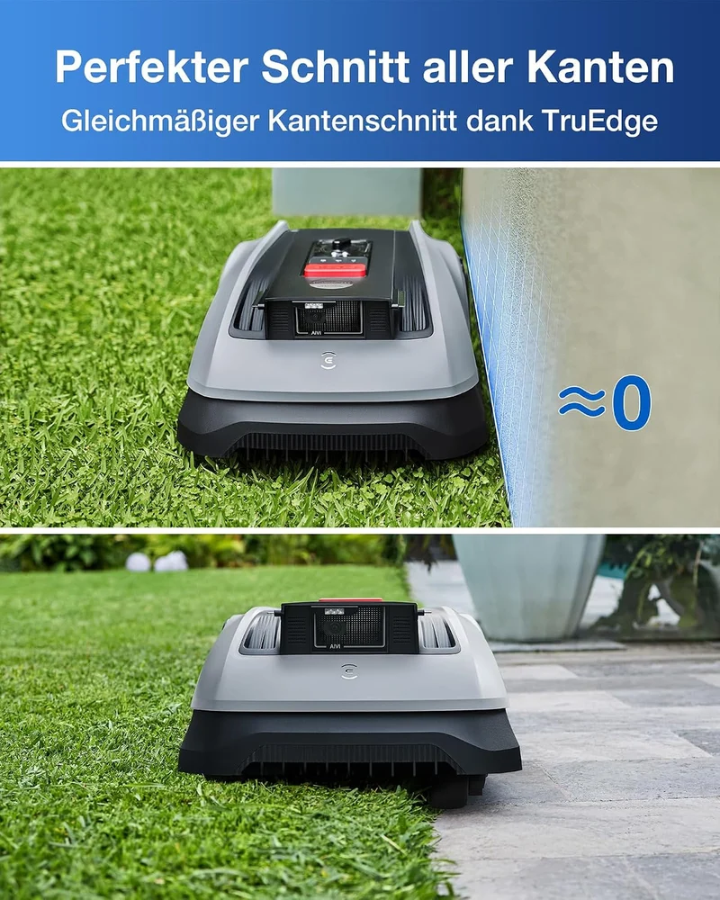 ECOVACS Goat O600 Mähroboter Ohne Begrenzungskabel, 600 m², RTK+Vision-Navigation, Rasenmähroboter,