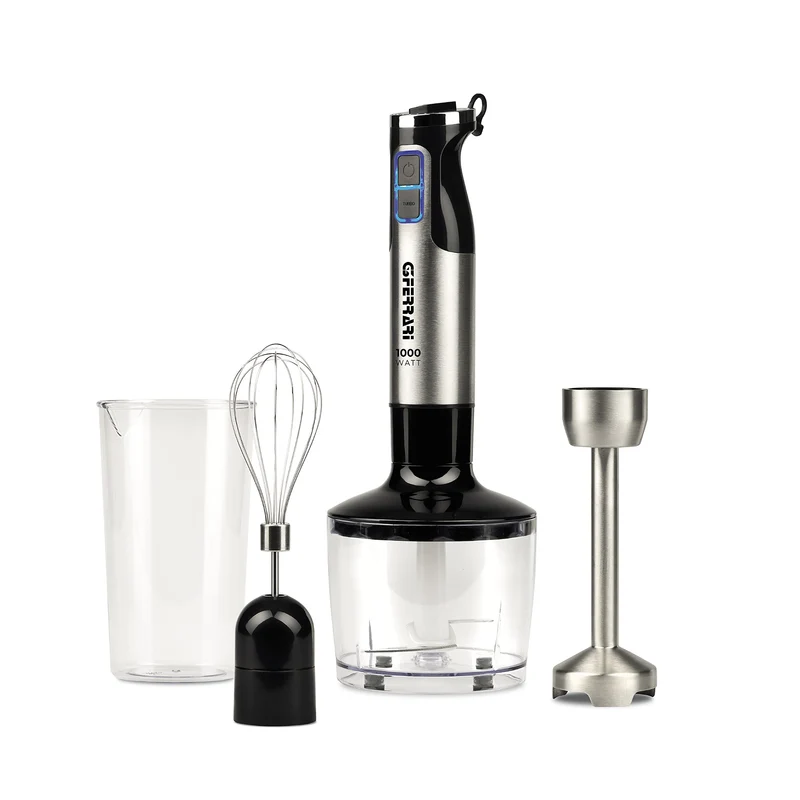 G3 Ferrari G20143 Antelao3-in-1 Stabmixer-Set mit Mixstab, Schneebesen und Zerkleinerer, DC-Motor, 1