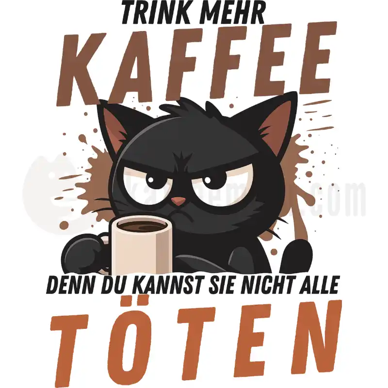 Trink mehr KAFFEE, denn du kannst nicht alle TÖTEN - Tasse