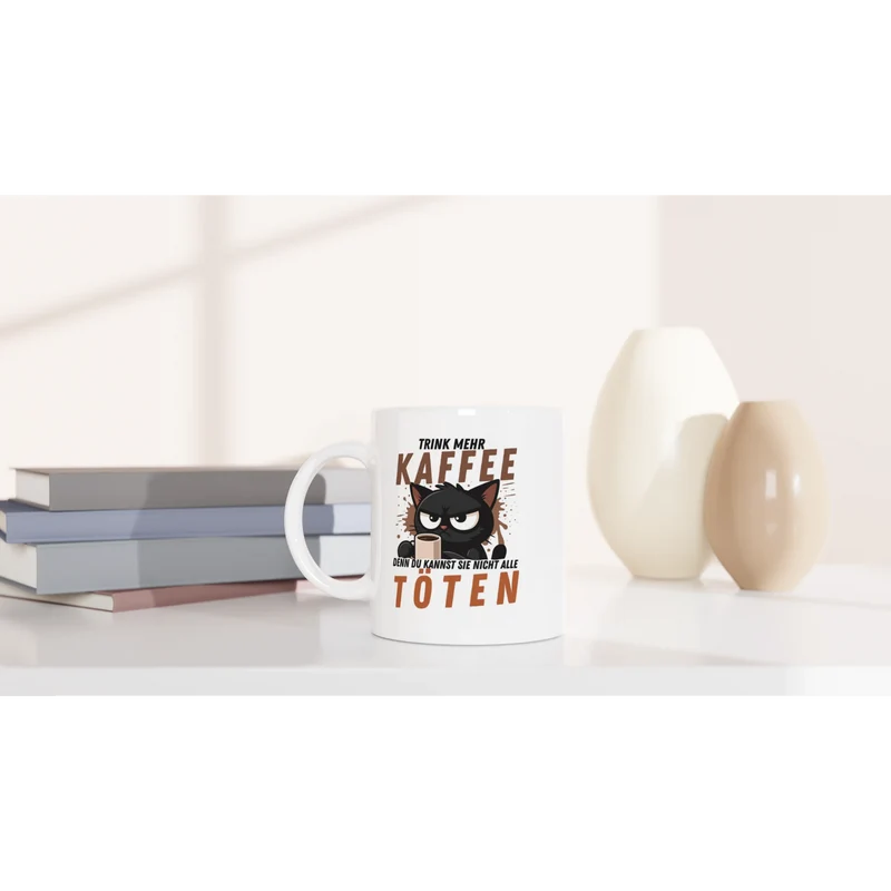 Trink mehr KAFFEE, denn du kannst nicht alle TÖTEN - Tasse
