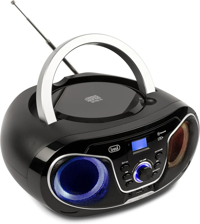 Trevi CMP 588 DAB Tragbares Stereo mit DAB/DAB+ und FM mit RDS, Dot Matrix Display mit hoher Ablesba