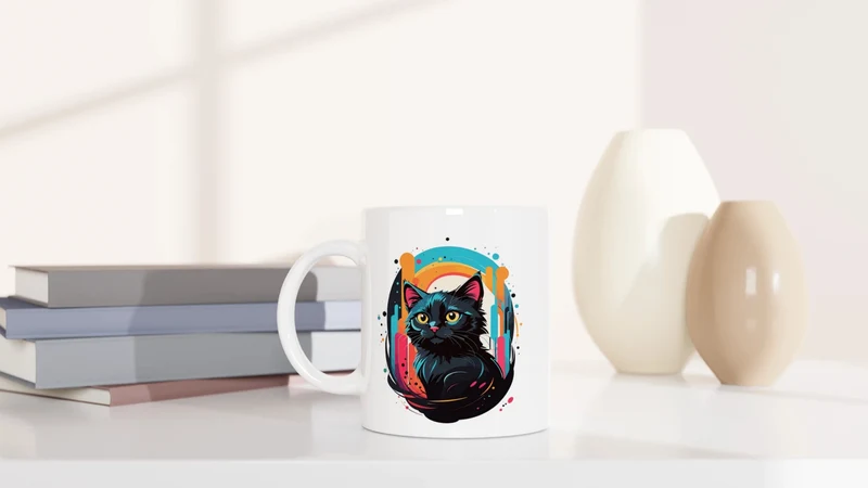 Black Cat Colors - Tasse