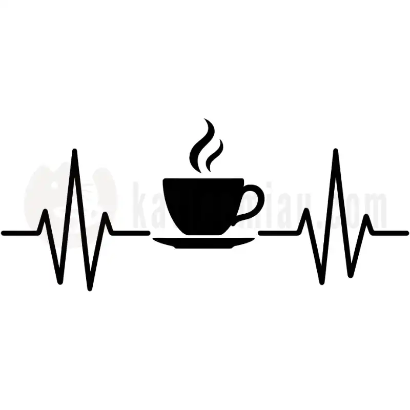 Herzschlag für Kaffee - Tasse