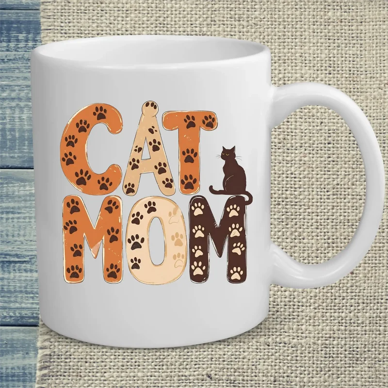 Cat Mom - Pfoten - Tasse