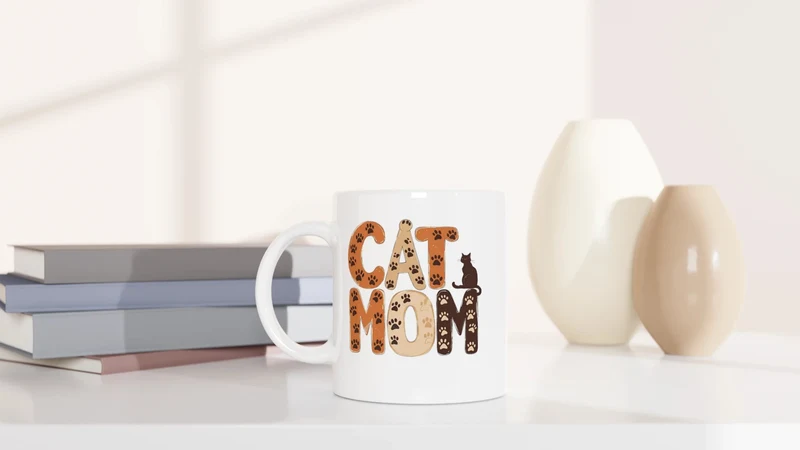 Cat Mom - Pfoten - Tasse