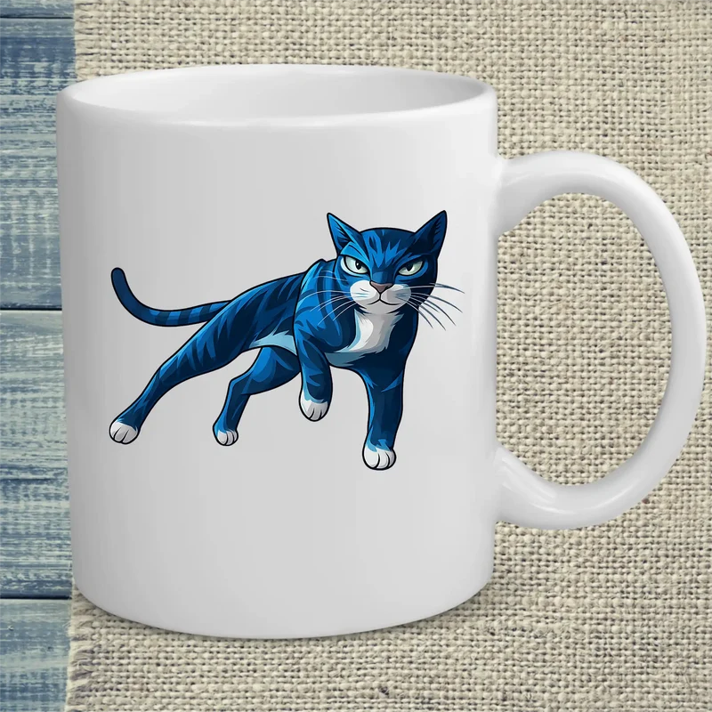 Cool Blue Cat - Tasse