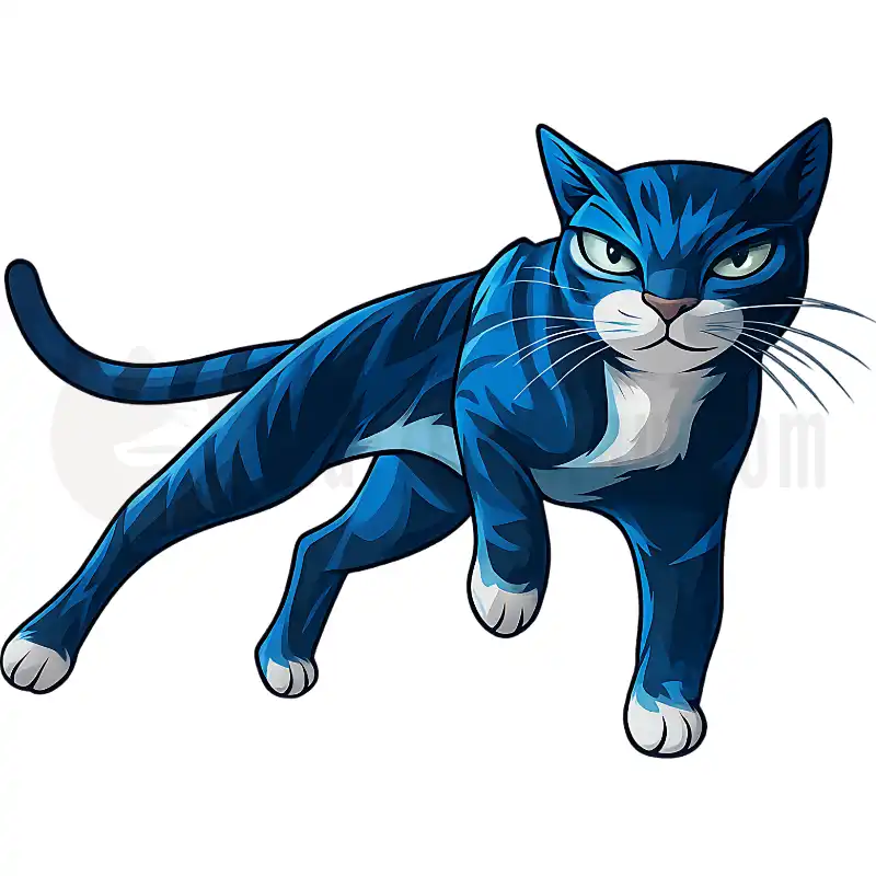 Cool Blue Cat - Tasse
