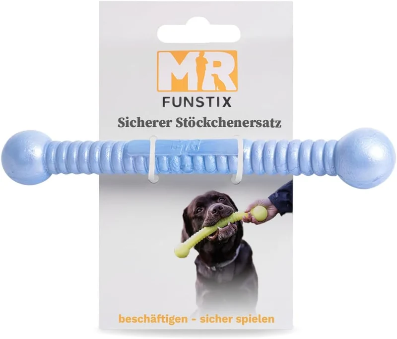 Martin Rütter FUNSTIX Stöckchenersatz für Hunde Grösse: M, Farbe: Metallic-Blau – Flexibler & sicher