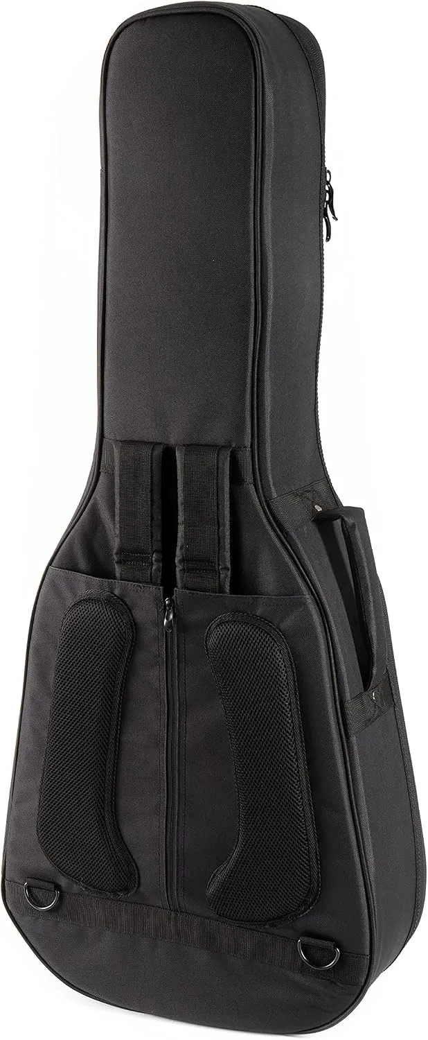 Fame Gigbag für Westerngitarre, Dreadnought, Grand Auditorium, Dicke Polsterung, Halsstütze, 3 Zubeh