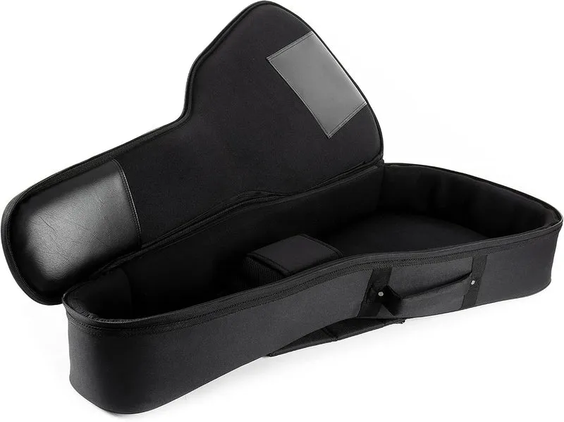 Fame Gigbag für Westerngitarre, Dreadnought, Grand Auditorium, Dicke Polsterung, Halsstütze, 3 Zubeh
