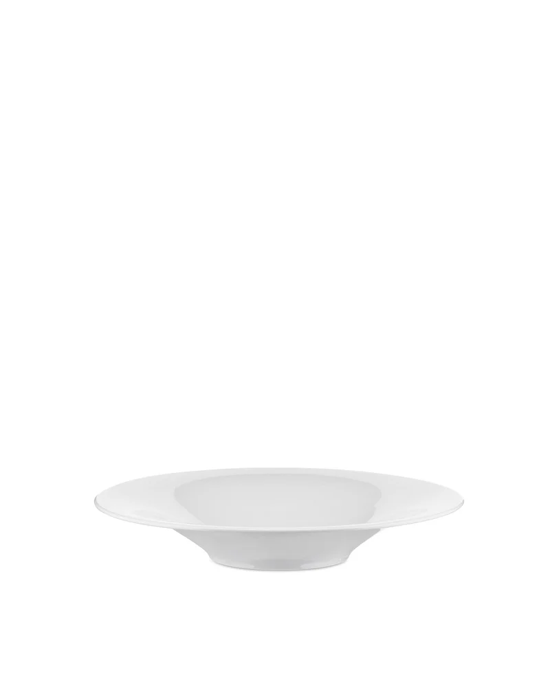 Alessi "KU", 4 Stück Suppenteller aus weissem Porzellan