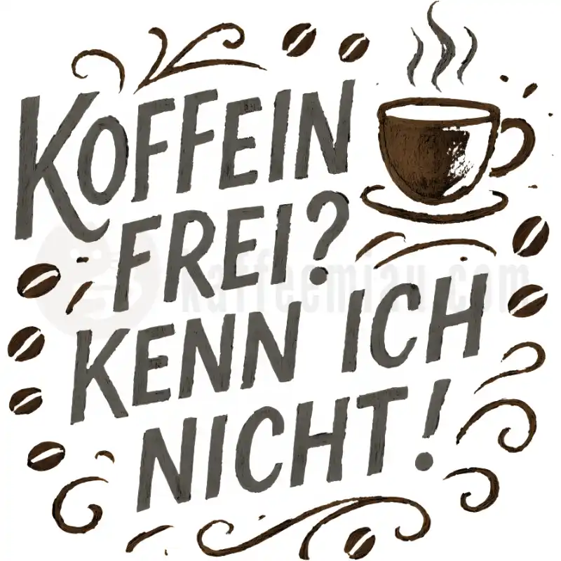 Koffeinfrei? Kenn ich nicht! Kreide - Tasse