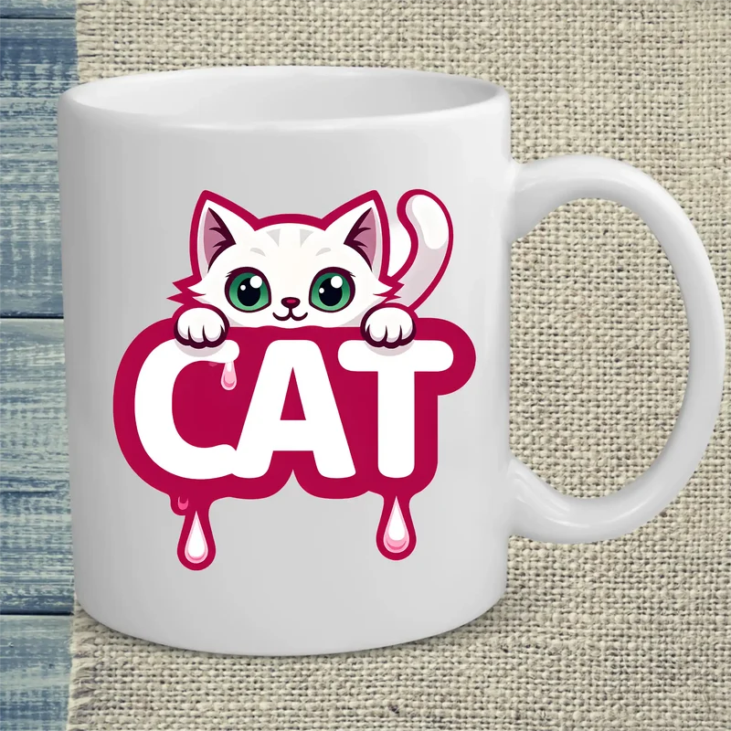 CAT - Katze in rosa - Tasse