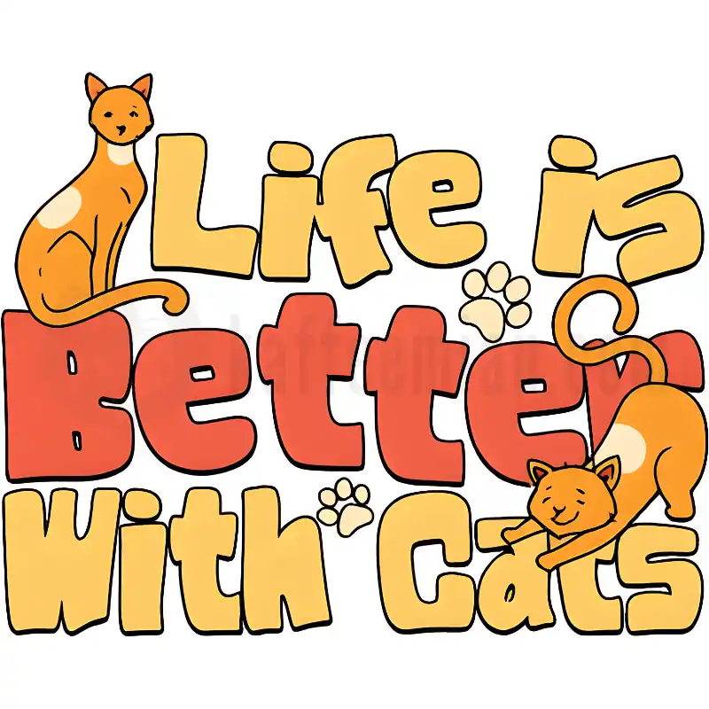 Life is better with Cats - Tasse