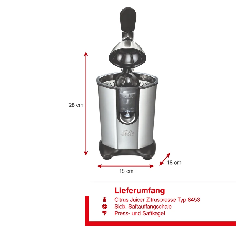 Zitruspresse Citrus Juicer (Typ 8453) für alle Zitrusfrüchte