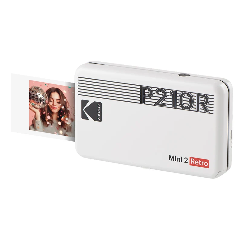 Kodak Mini 2 Retro mobiler Farbig Fotodrucker für Smartphone (iPhone & Android) - Weiss - 8 Blatt (5