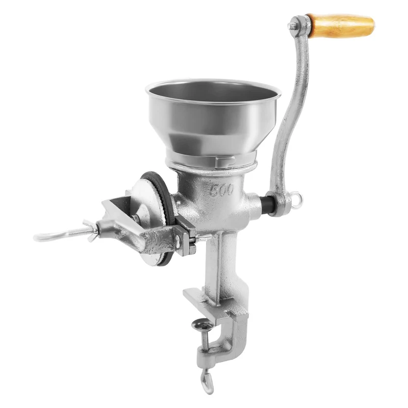 Getreidemühle Manuell aus Gusseisen mit 9cm Einlassdurchmesser,Maismühle und Getreidemühle mit hohem