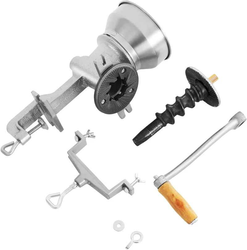 Getreidemühle Manuell aus Gusseisen mit 9cm Einlassdurchmesser,Maismühle und Getreidemühle mit hohem
