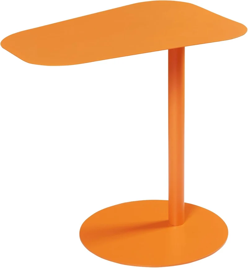 [en.casa] Beistelltisch Nastätten Gartentisch Couchtisch mit Metallgestell Sofatisch modernes Design