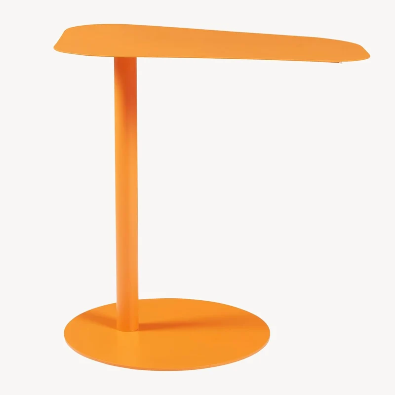[en.casa] Beistelltisch Nastätten Gartentisch Couchtisch mit Metallgestell Sofatisch modernes Design