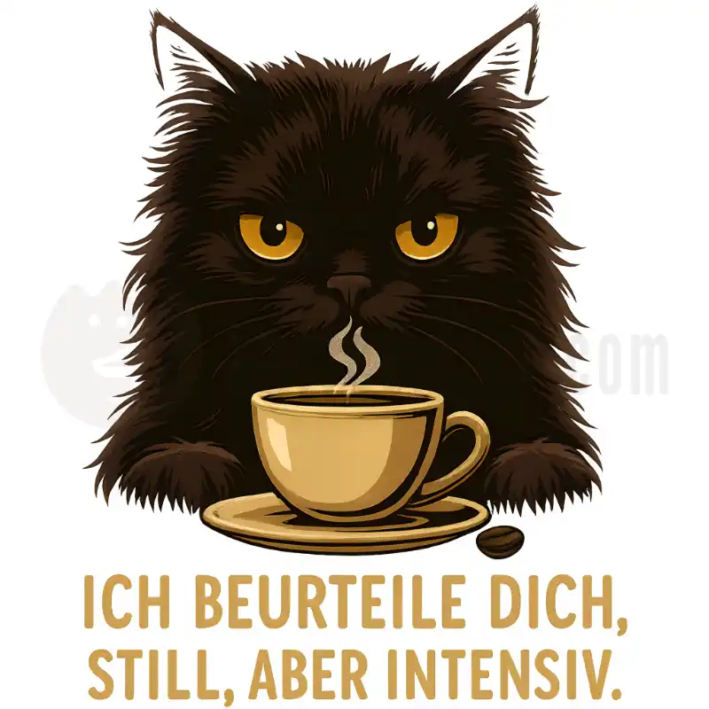 Ich beurteile dich. Still, aber intensiv. - Tasse