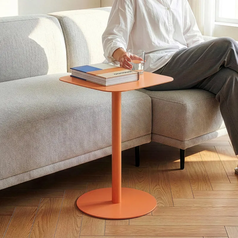 [en.casa] Beistelltisch Nastätten Gartentisch Couchtisch mit Metallgestell Sofatisch modernes Design