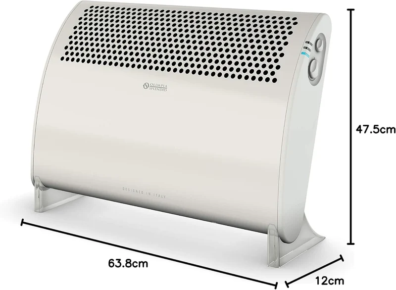 Olimpia Splendid 99552 Caleo T Konvektor Heizlüfter 2000 W mit Turbo-Funktion, 70 m³ 2.000 W Turbo,