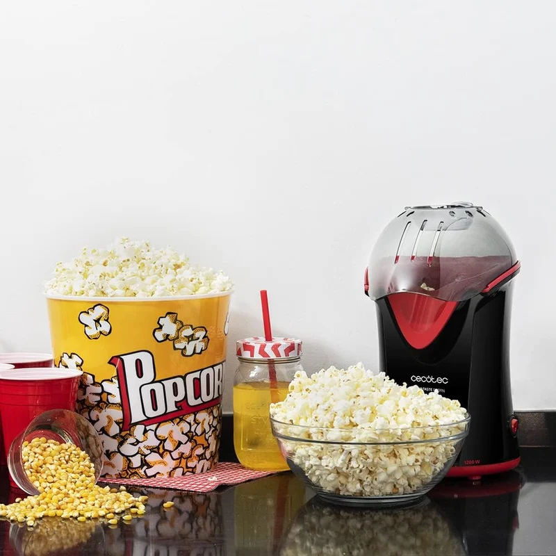 Cecotec Elektrische Popcornmaschine Fun&Taste P'Corn. Popcorn-Maschine, 1200 W, Konvektion, Popcorn