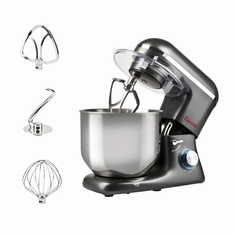 Girmi IM46 Knetmaschine Gastronomo 8 l, Teige von max. 3 kg, Leistung: 1400 W (max. 1800 W), IM4600,