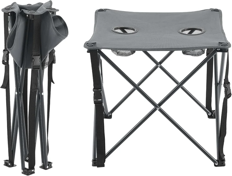 casa.pro Gartenmöbelset Banzi 3-TLG. Campingset 2 Stühle und Tisch faltbares Picknickset aus Textilg