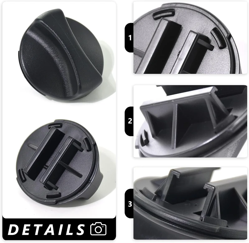 2186494B Kühlschrank-Wasserfilterkappe, schwarz, kompatibel mit Whirlpool Kühlschrank, ersetzt WP218