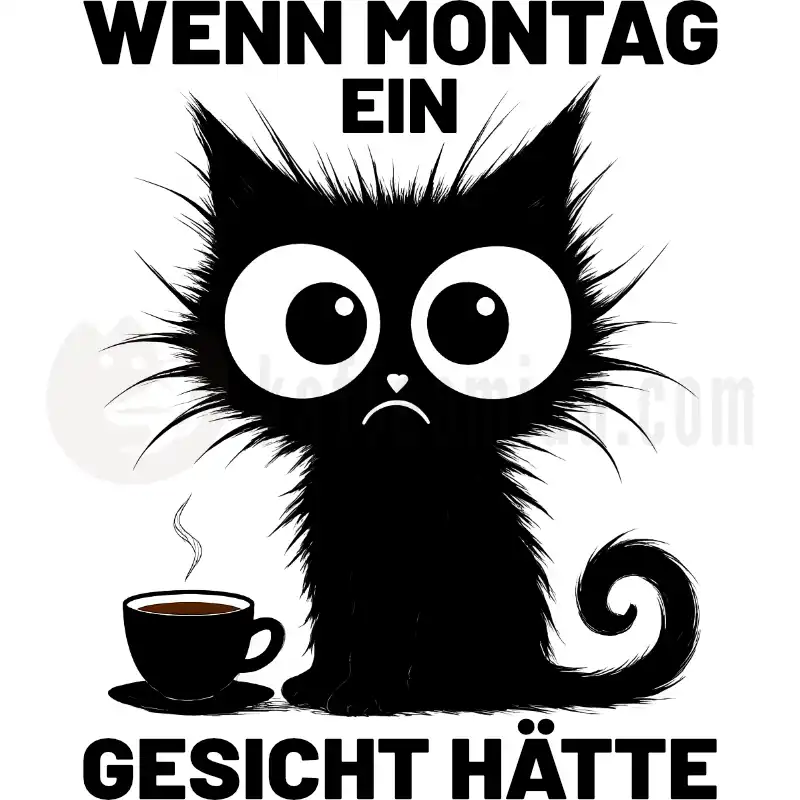 Wenn Montag ein Gesicht hätte - Tasse
