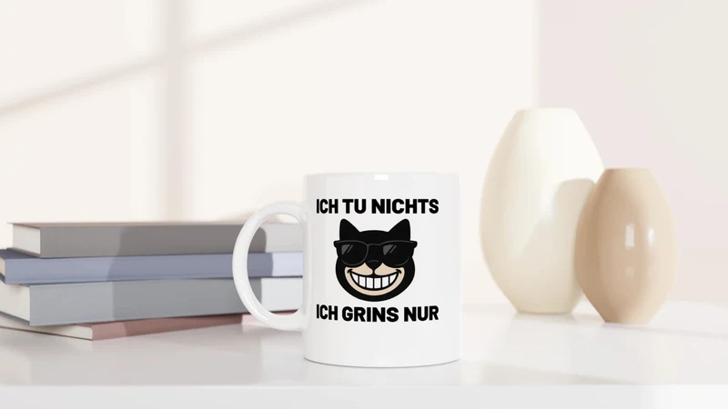 Ich tu nichts, ich grinse nur - Tasse