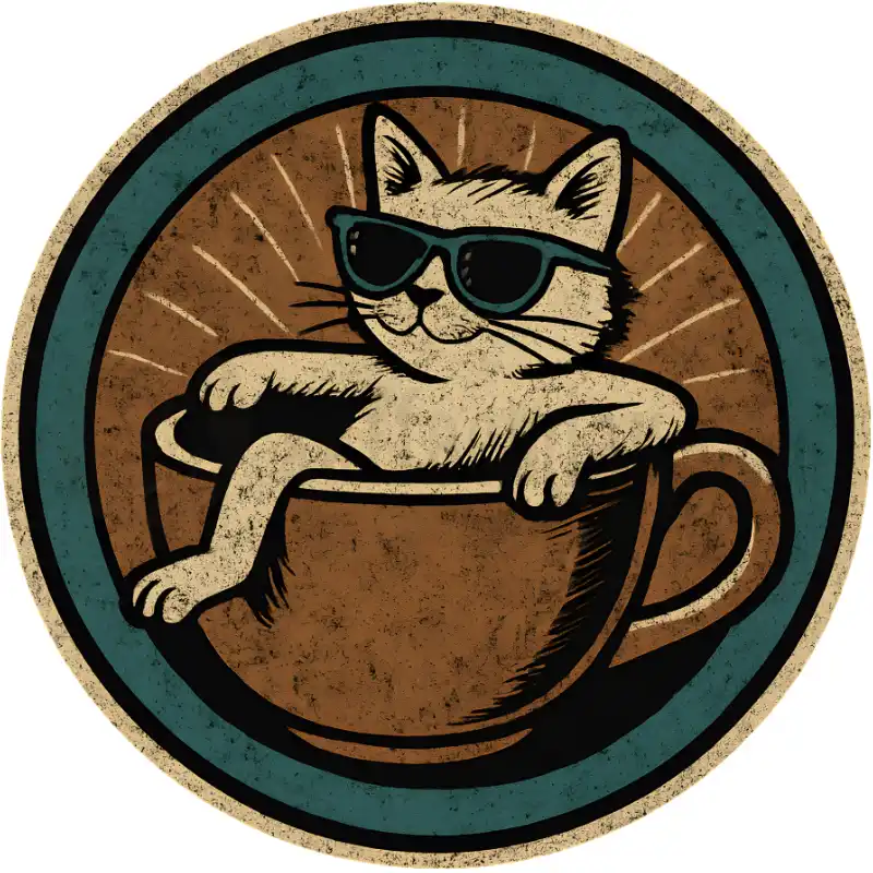 Katze in Tasse - Rund - Tasse