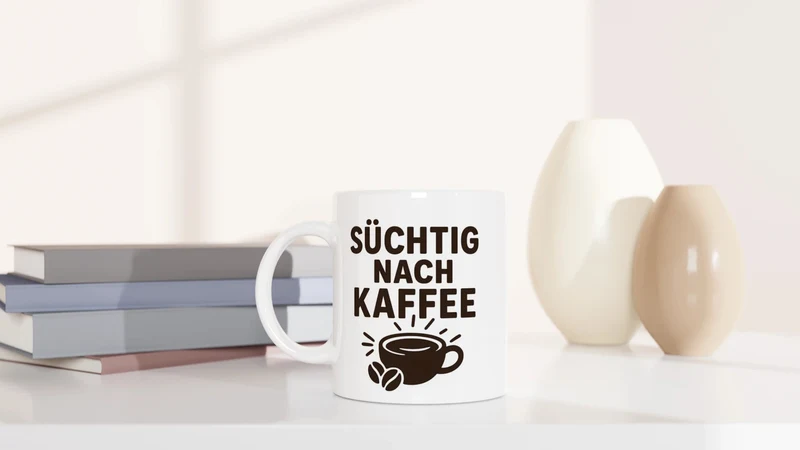 Süchtig nach Kaffee - Tasse
