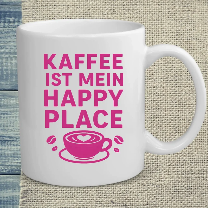 Kaffee ist mein Happy Place - Tasse