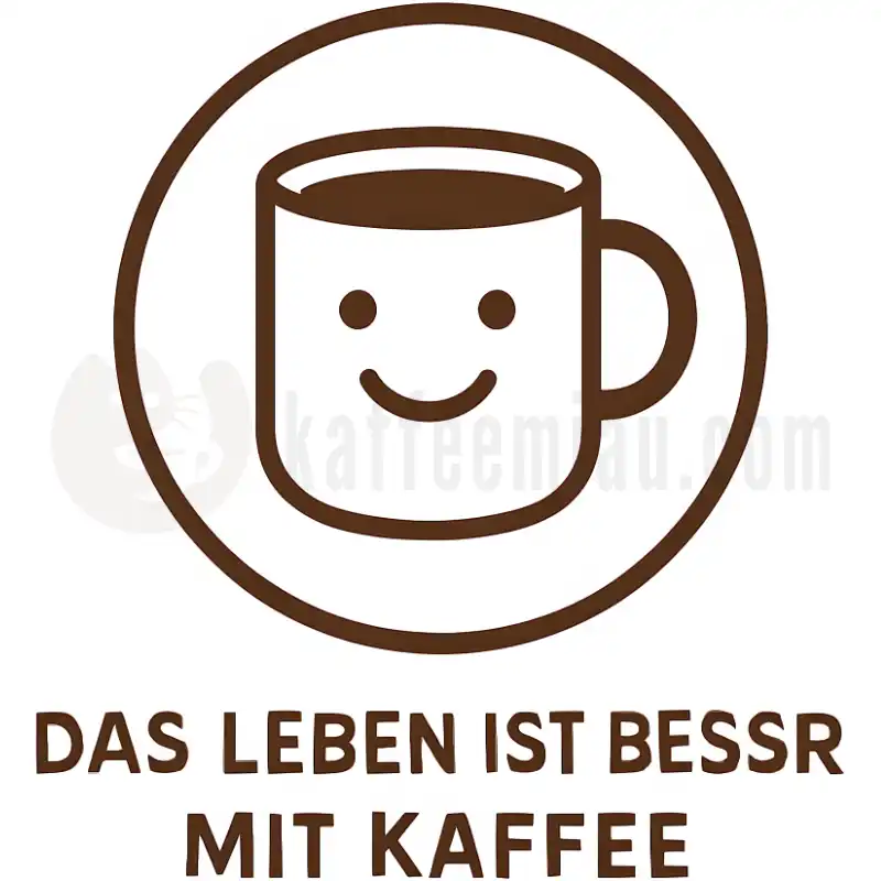 Das Leben ist besser mit Kaffee - Tasse
