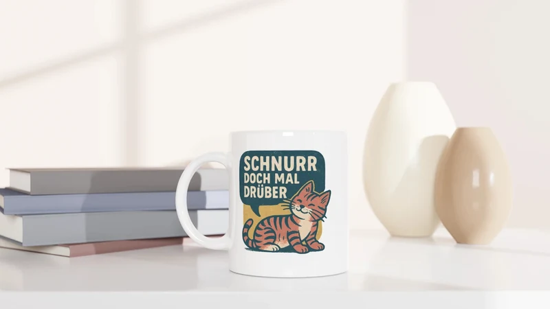 Schnurr doch mal drüber - Tasse