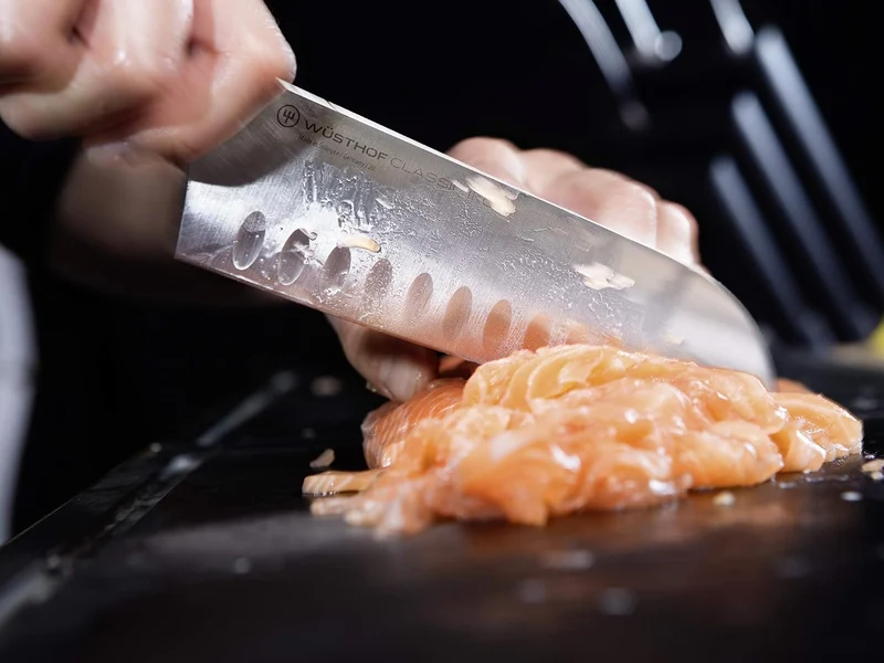 WÜSTHOF Classic Ikon Messersatz mit 2 Messern Santoku- und Gemüsemesser Single