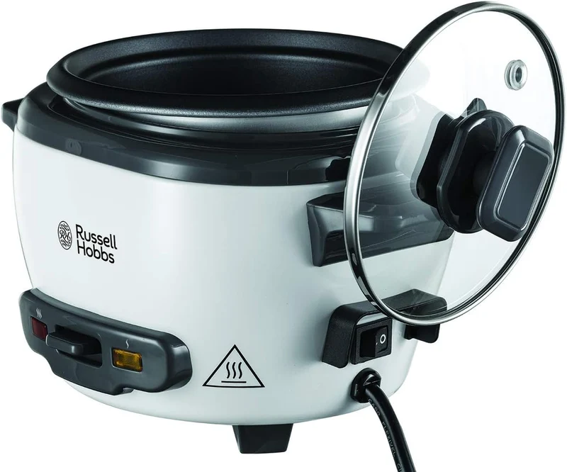 Russell Hobbs Reiskocher klein [medium] 0,8l (inkl. Dampfgarer-Einsatz, Warmhaltefunktion, antihaftb