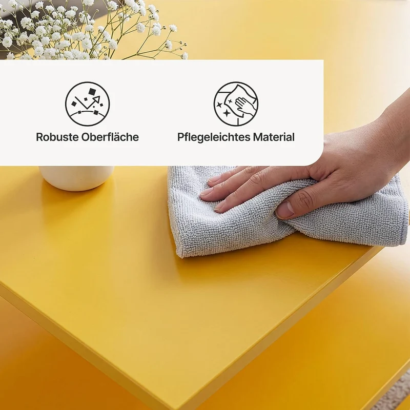 [en.casa] Couchtisch Solund Beistelltisch Metall Wohnzimmertisch mit Stauraum Sofatisch rechteckig K