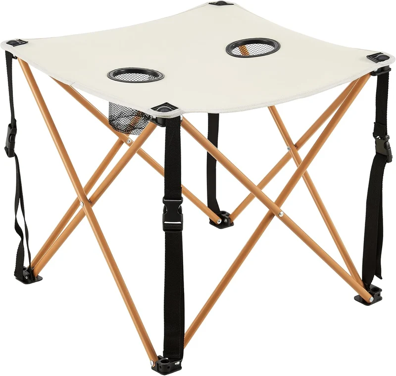 casa.pro Gartenmöbelset Banzi 3-TLG. Campingset 2 Stühle und Tisch faltbares Picknickset aus Textilg