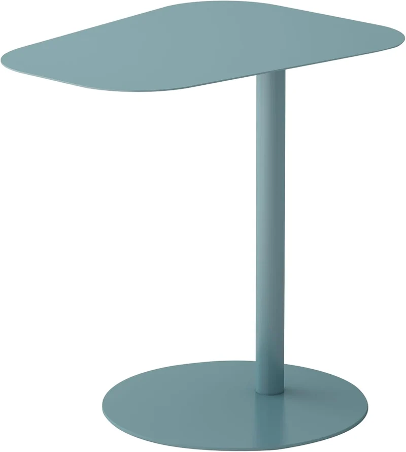 [en.casa] Beistelltisch Nastätten Gartentisch Couchtisch mit Metallgestell Sofatisch modernes Design