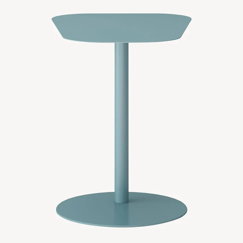 [en.casa] Beistelltisch Nastätten Gartentisch Couchtisch mit Metallgestell Sofatisch modernes Design