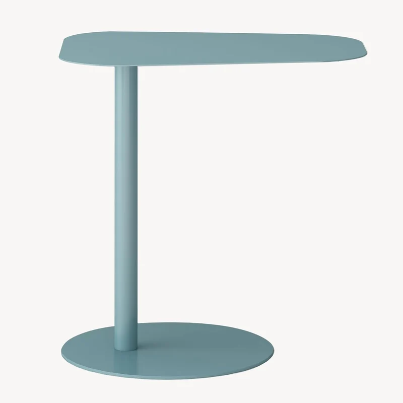 [en.casa] Beistelltisch Nastätten Gartentisch Couchtisch mit Metallgestell Sofatisch modernes Design