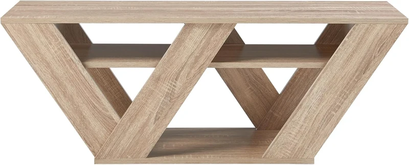 [en.casa] Fernsehtisch Nome TV-Lowboard TV-Tisch Sideboard TV-Ständer mit Ablagen Kommode Fernsehsch