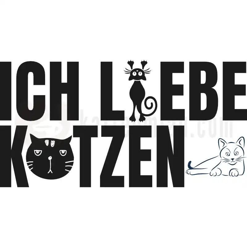 Ich liebe Katzen - Tasse